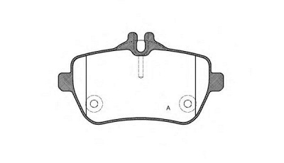 OPEN PARTS bpa153500 -  Комплект тормозных колодок, дисковый тормоз